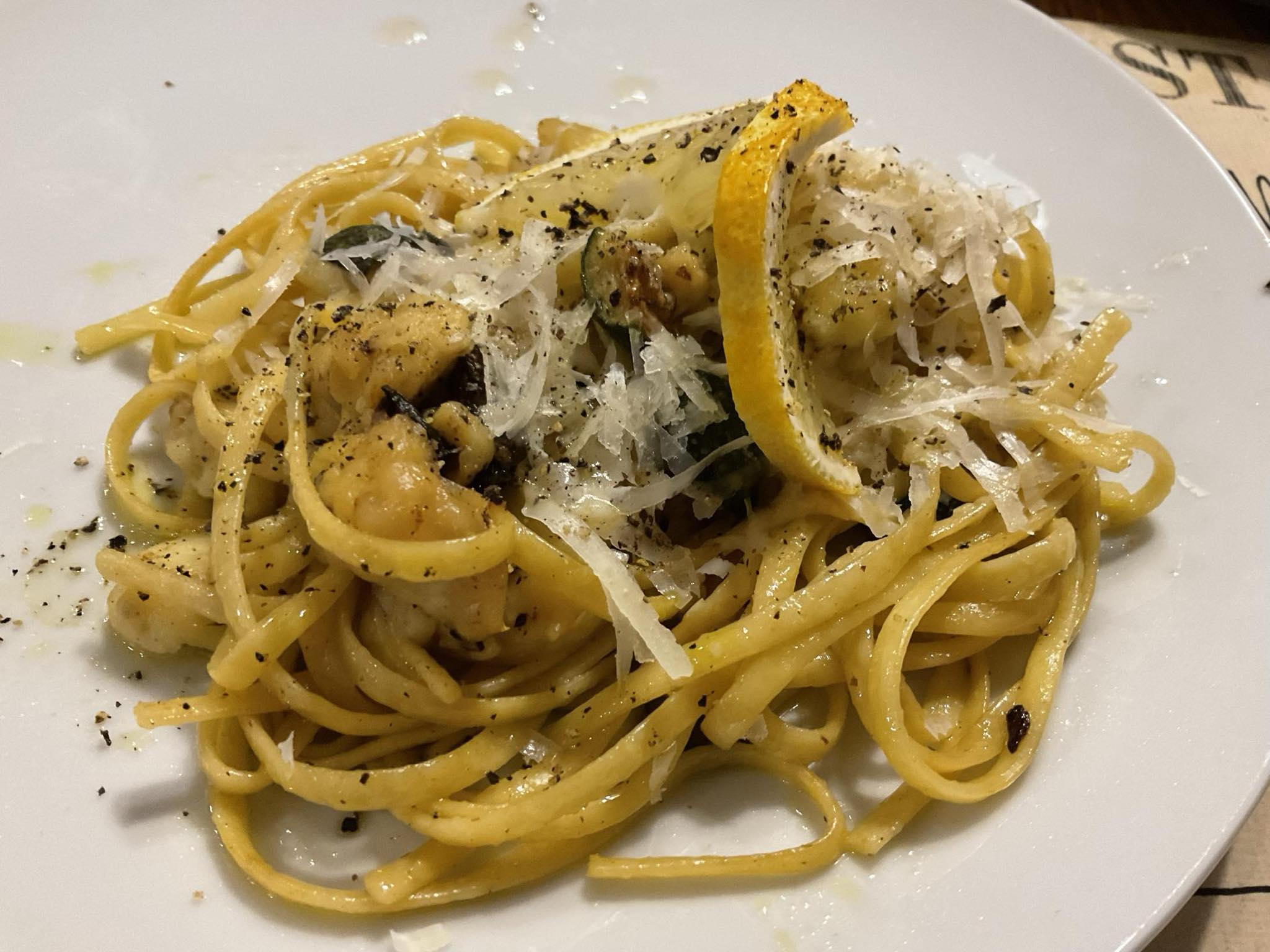 Linguine au citron
