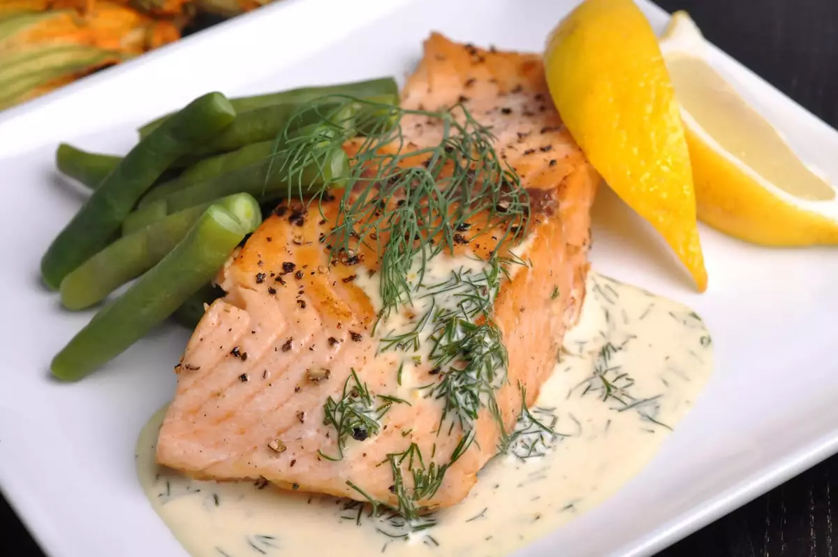 Salmon dish